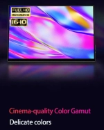 16" Портативный сенсорный монитор VCHANCE FHD IPS 1920x1200, 120 Гц