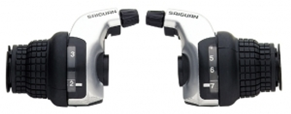 Шифтеры (совместимы с Shimano), левая - 3 ск., правая - 7 ск., с тросиком