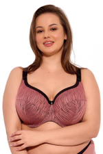 Бюстгальтер Lise с чашками +size на тонком поролоне (Размер: 80L) (Цвет: грязно-розовый)