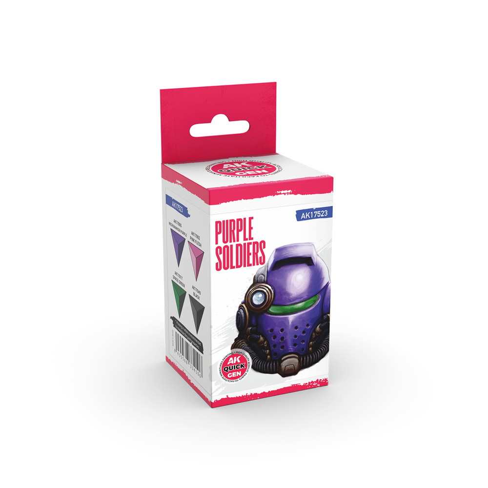 Набор акриловых красок AK Interactive - Purple Soldiers - QUICK GEN Set