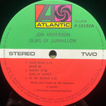 Jon Anderson ‎– Olias Of Sunhillow (Япония 1976г.)