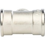 STOUT Тройник ВВ переходной никелированный 1"*1/2*1"*