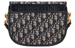 DIOR Bobby Jacquard Fabric Crossbody Bags Medium Women"s Denim Blue