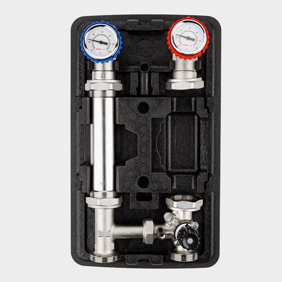 Насосная группа быстрого монтажа Valtec VARIMIX INOX 1" с трёхходовым клапаном (VT.VAR20.SS.0806)