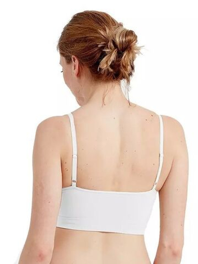 Бюстгальтер-топ Eco-wear на тонких бретелях (Размер: S-M) (Цвет: белый)