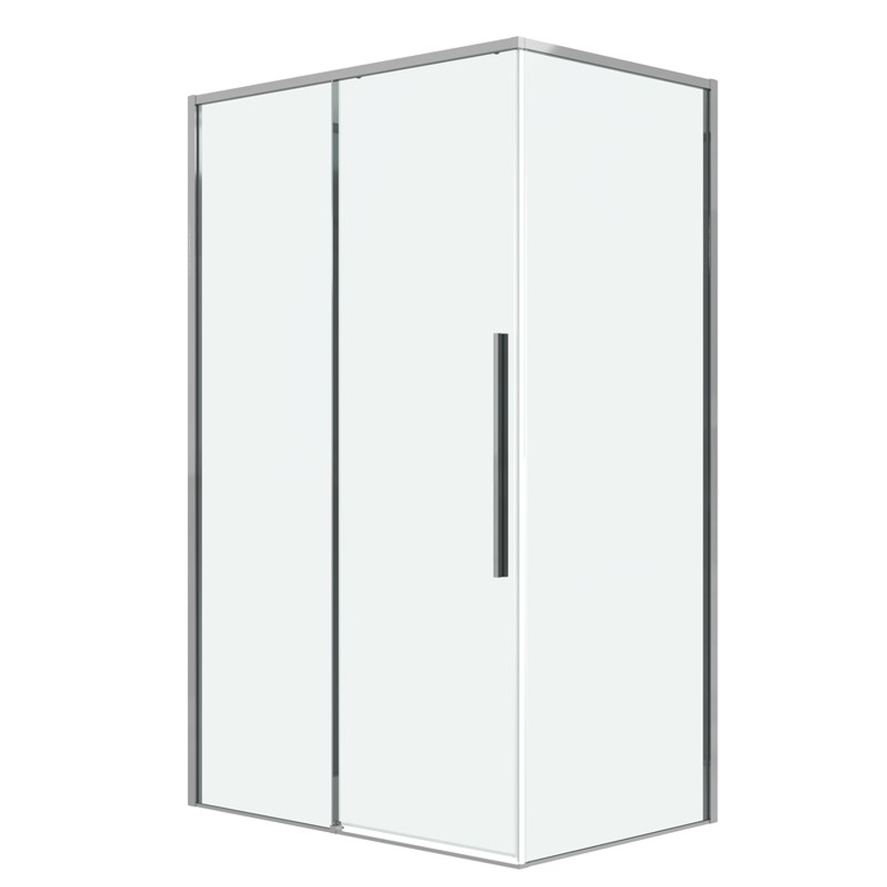 Душевое ограждение Grossman Galaxy 100.K33.01.120.10.00-200.K33.01.80.10.00 (120х80х195) раздвижная,хром,стекло прозрачное,2 места