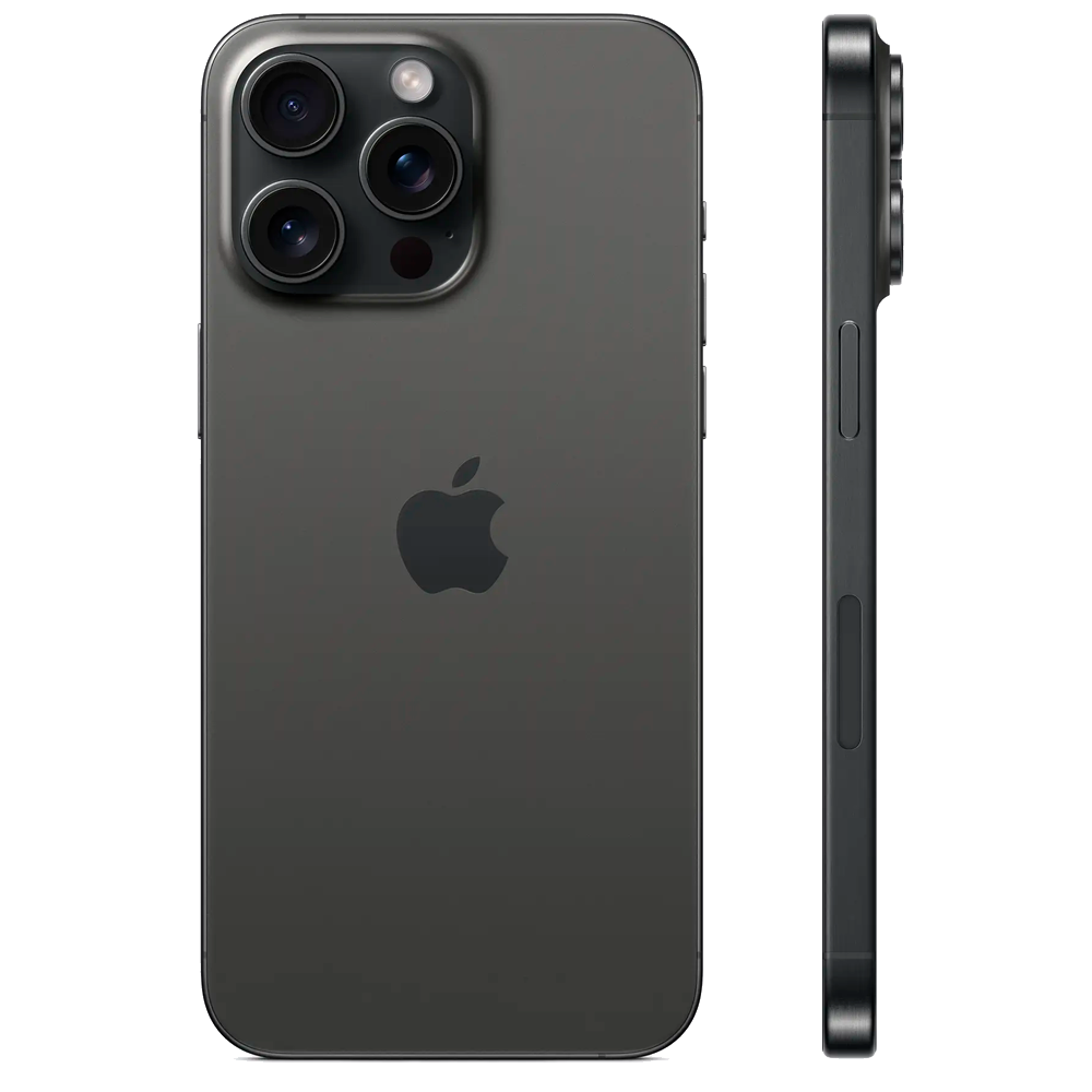 Смартфон Apple iPhone 15 Pro Max 256GB Dual Sim, Black Titanium (Черный)