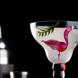 Рюмка коктейльная 365 мл "Flamingo" декор d 10,7 см h18 см Cocktail Week P.L. [6]