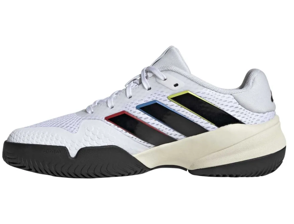 Детские Кроссовки теннисные  Adidas Barricade K - cloud white/core black/core black