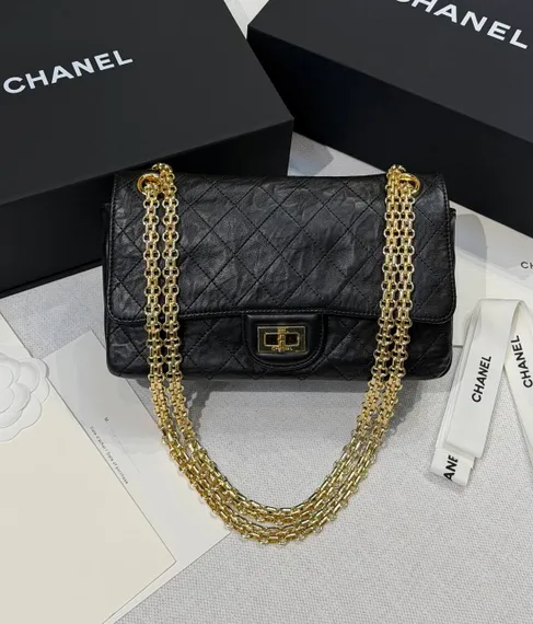 Сумка на плечо женская Chanel 2.55 черный