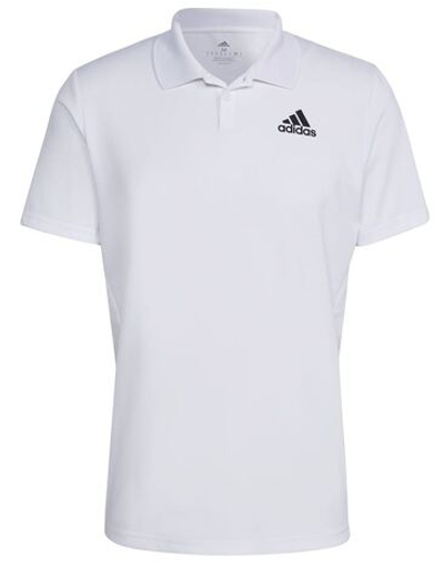 Мужское теннисное поло Adidas Club Pique Polo - white/black