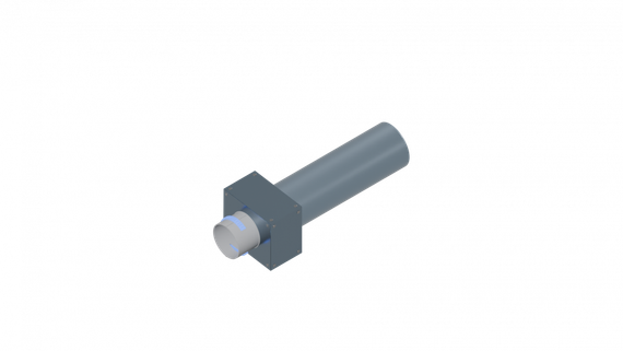 Flexag PWP-100/90x1 пленум вентиляционный прямой, D100, на 1 выxод, L=300 мм