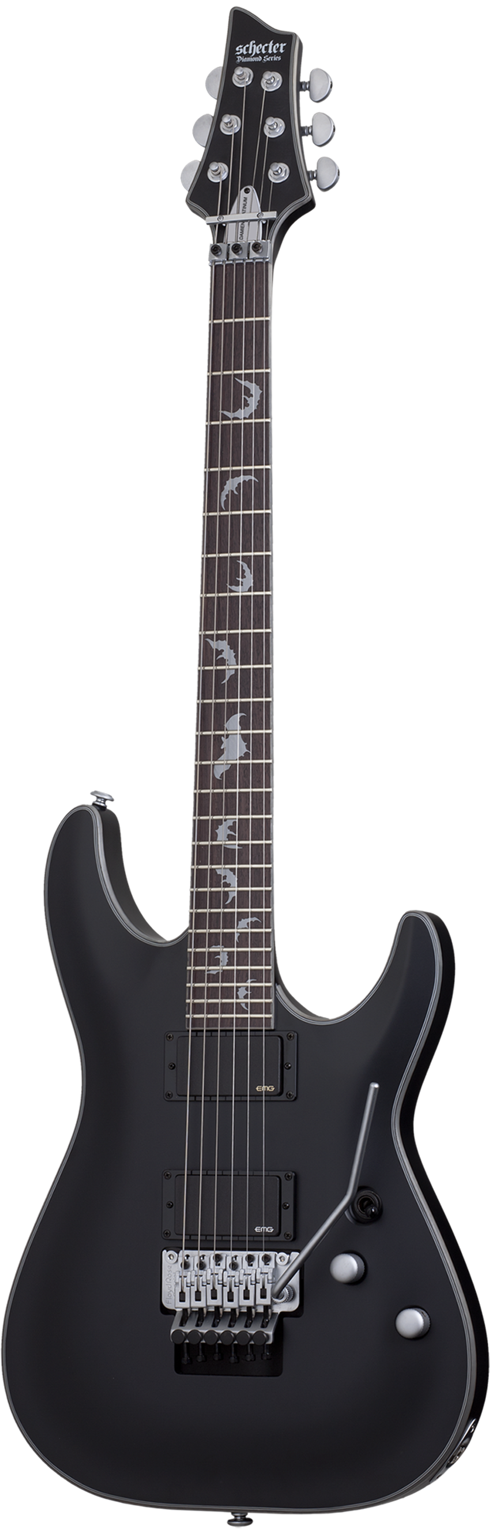 Schecter DAMIEN PLATINUM-6 FR SATIN BLACK