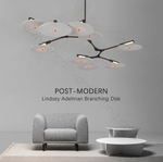 Ceiling design lamp  Branching Discs by Lindsey Adelman (11 lampshade ов,  Black)
