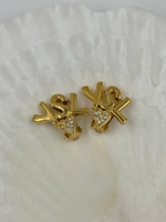 Клипсы с сердечками Yves Saint Laurent