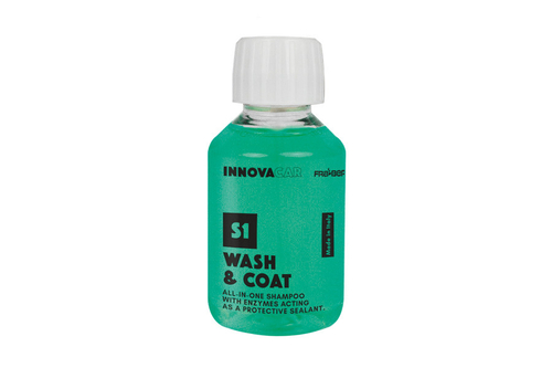 S1 WASH&COAT 100 ml - НАНО АВТОШАМПУНЬ С ЭНЗИМАМИ, ЗАЩИТОЙ И ГИДРОФОБНЫМ ЭФФЕКТОМ ALL IN ONE / INNOV