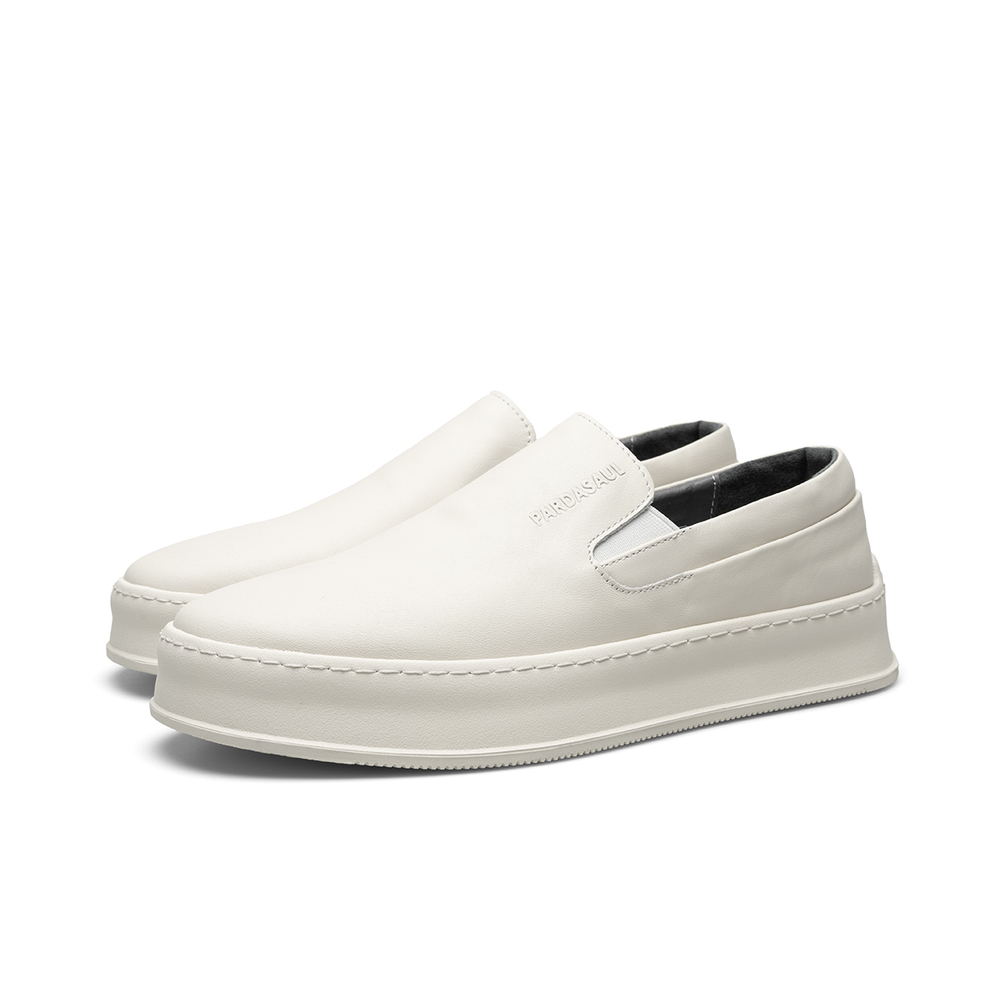 PARDASAUL Top Grain Cow Leather Stylish Skateboarding Shoes Men"s