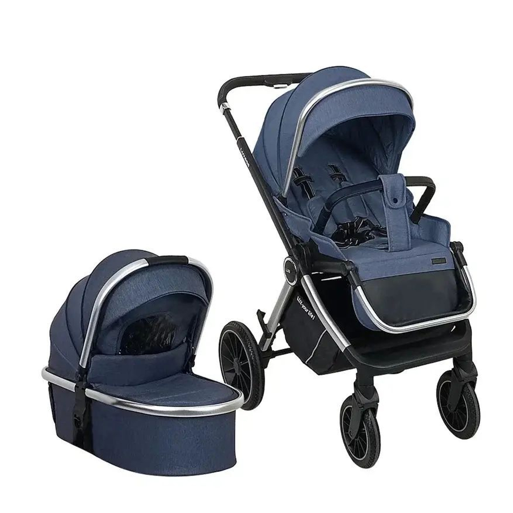 Детская модульная 2в1 коляска Luxmom 750, / выдвижная ручка /цвета