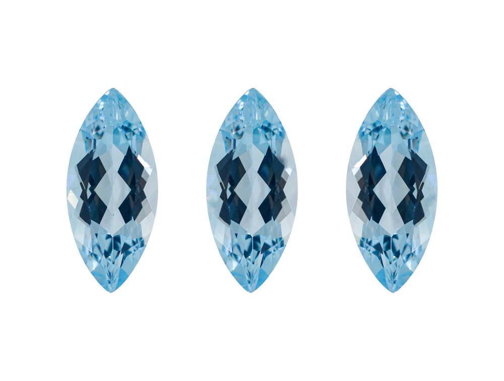 Аквамарин комплект (маркиз 10.02 ct)