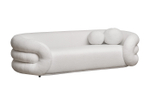 Диван Garda Decor Монблан (Monblan) трехместный букле белый Hush000 232*96*63 см