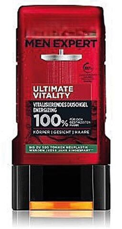 Гель для душа мужской Shower Ultimate Vitality Men Expert, 250 мл (Франция)