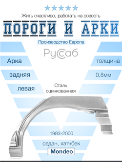 Арка левая Ford Mondeo 1993-2000 (Klokkerholm) седан, хэтчбек
