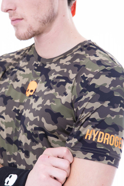 Мужская теннисная футболка Hydrogen Printed Tech Tee - зеленый