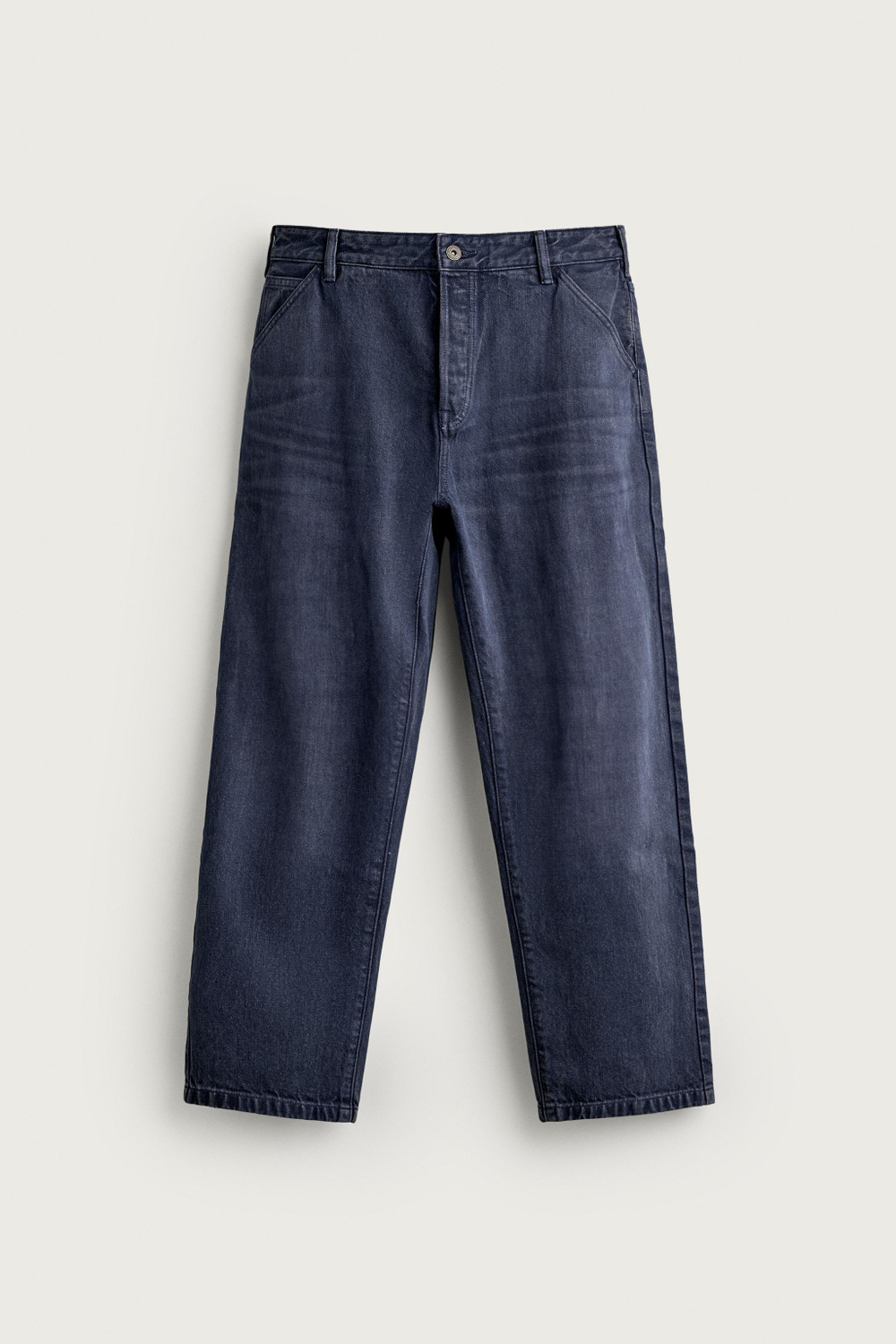 ДЖИНСЫ RELAXED FIT С ЭФФЕКТОМ ПОТЕРТОСТИ — ZARA
