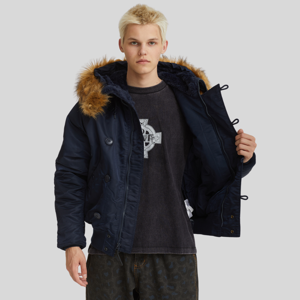 Парка Alpha Industries N-2B Replica Blue (Синяя)