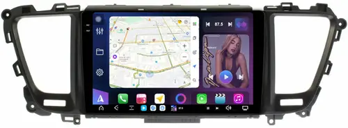Магнитола для KIA Carnival 3 2014-2020 (большая рамка) - FarCar S500-TS20 монитор 9.5" 2K QLED на Android 14, Быстрейшая, CarPlay, 4G SIM-слот