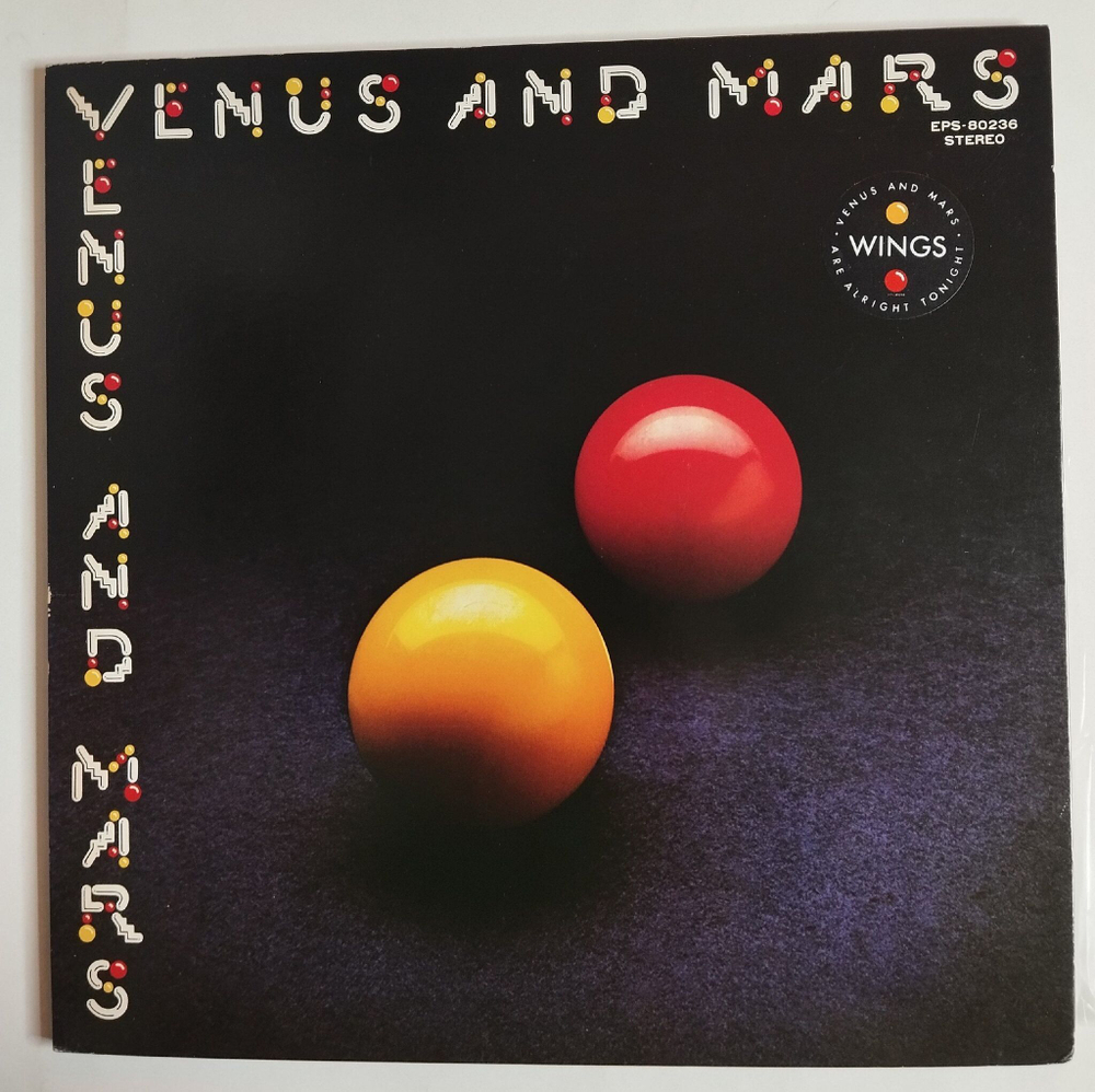 Винтажная виниловая пластинка LP Wings Venus And Mars (Japan 1975) (No Obi)