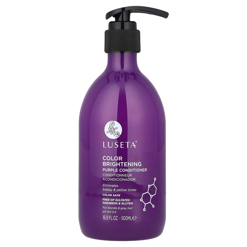 Luseta Beauty, Осветление цвета, кондиционер с фиолетовым оттенком, 500 мл (16,9 жидк. унц.)