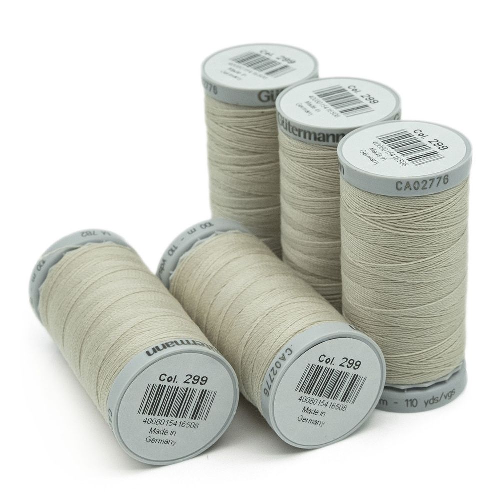 Нитки суперкрепкие Gutermann Extra Strong M782 №40 (100 метров), 5 кат. | 299 св.серо-бежевый