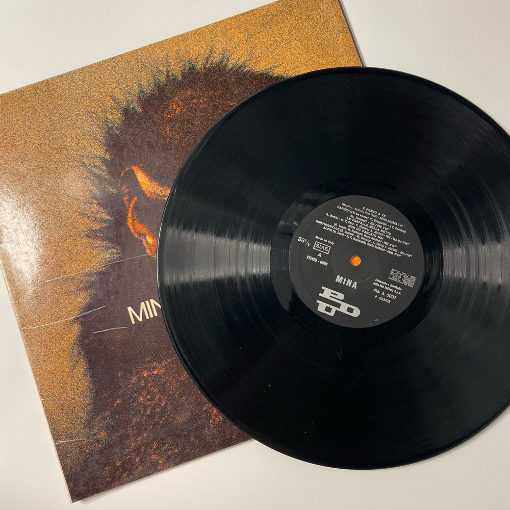 Винтажная виниловая пластинка LP Mina Мина (Италия 1971)