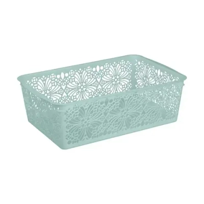 Корзинка универсальная FLORAL, 250Х150Х75 мм Микс (розовый/светло-голубой)