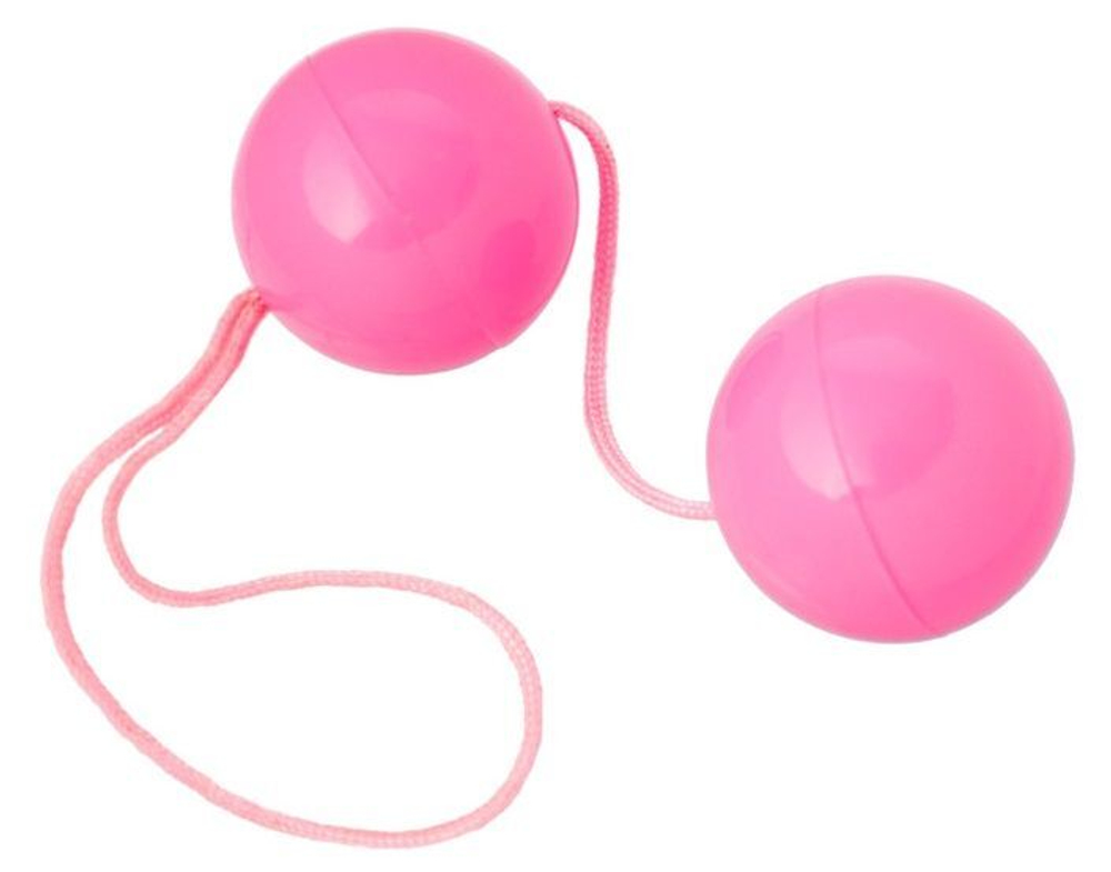 Розовые вагинальные шарики BI-BALLS (Цвет: розовый)