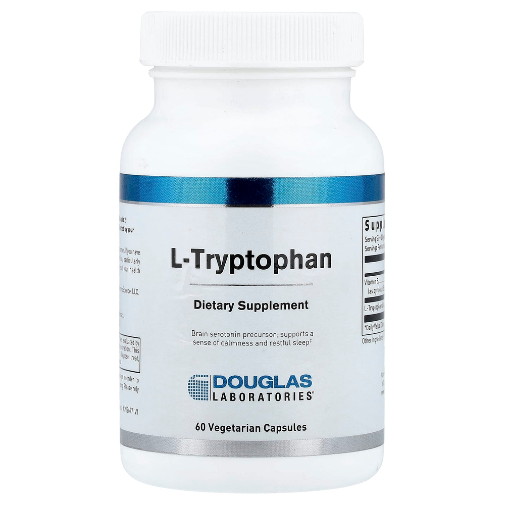 Douglas Laboratories, L-триптофан, 60 вегетарианских капсул