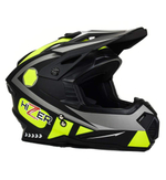 Шлем мото кроссовый HIZER J6801 №1 (M) gray/lemon