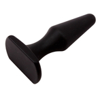Силиконовая анальная пробка M Silicone Plug (Цвет: черный)