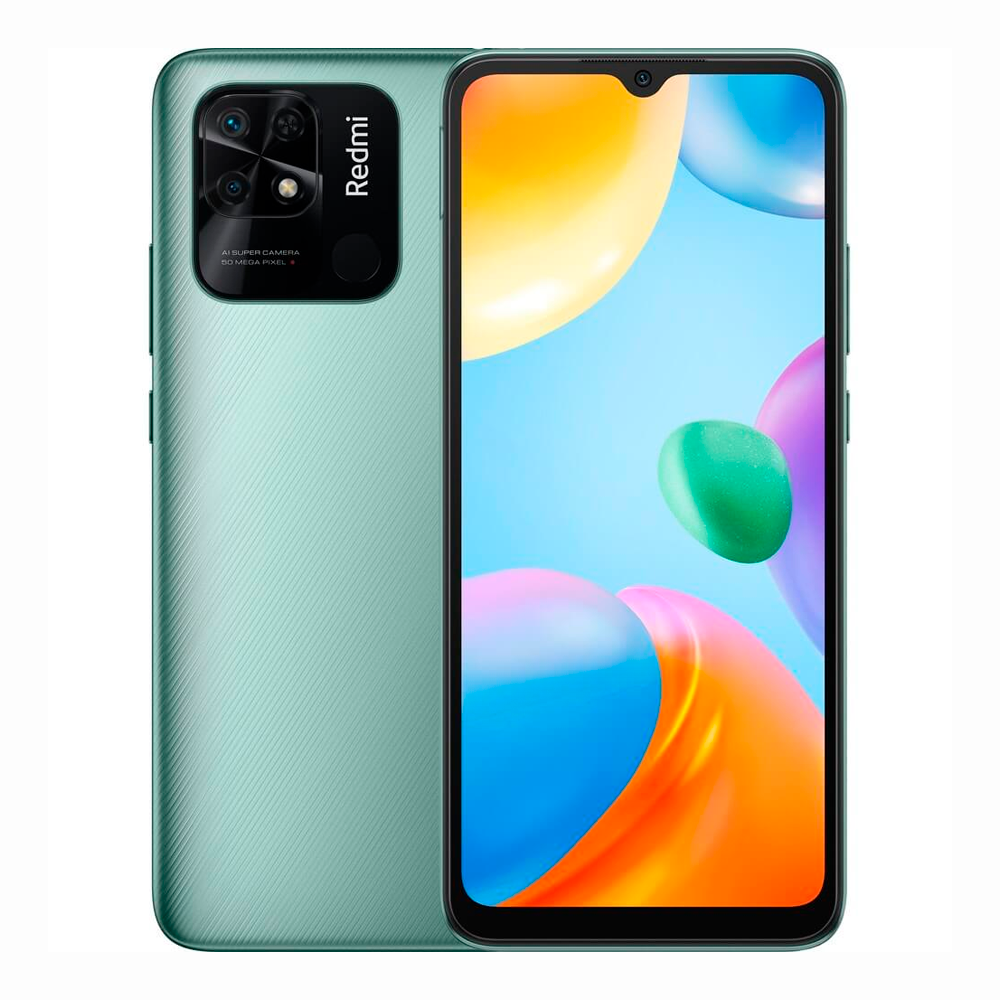 Смартфон Xiaomi Redmi 10C 4/128GB, Mint Green (Зелёная мята)