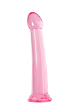 Нереалистичный фаллоимитатор Jelly Dildo XL Toyfa Basic, TPE, Розовый, 22 см