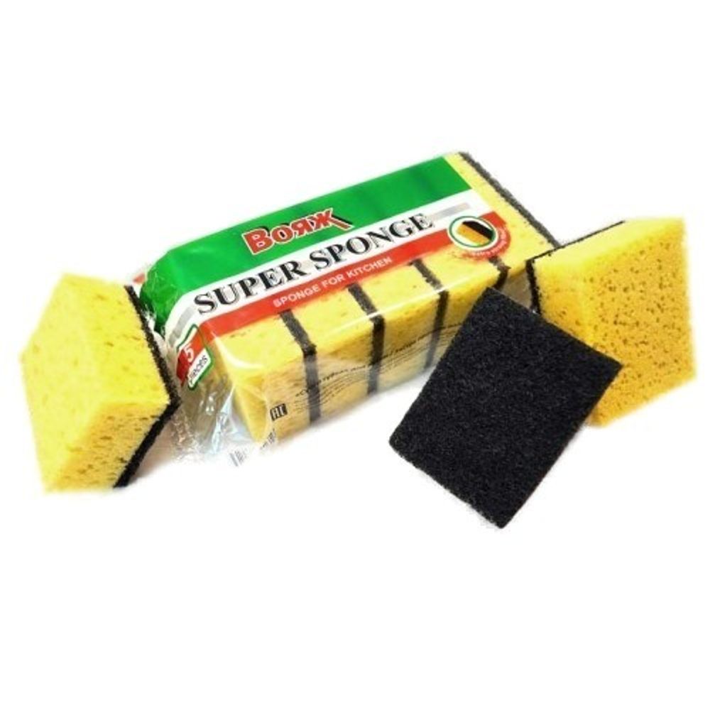 Губка для посуды Вояж Super Sponge 5шт