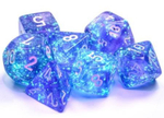 Chessex 7-dice set Borealis Polyhedral Dice Set Purple/White