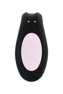 Многофункциональный стимулятор для пар Satisfyer Double Joy Connect App, силикон, чёрный, 18 см