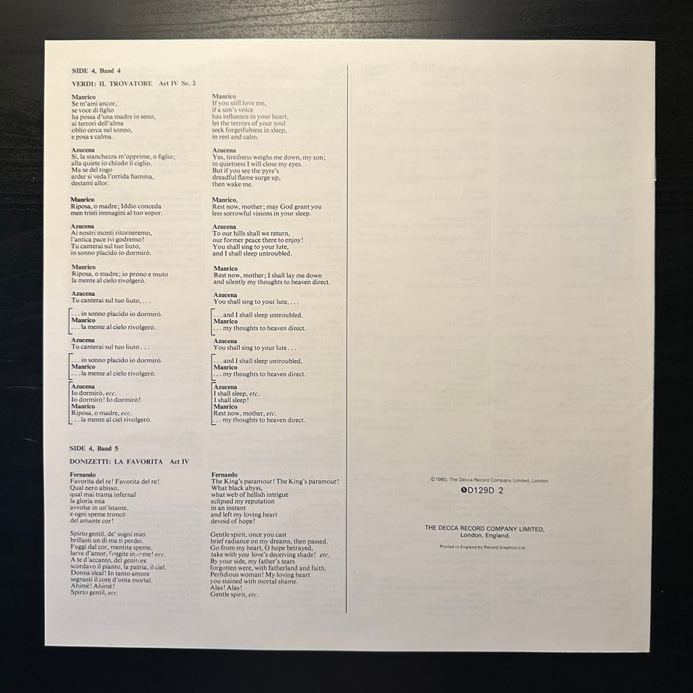 Лучано Паваротти-Браво Паваротти 2LP (Голландия 1981г.)
