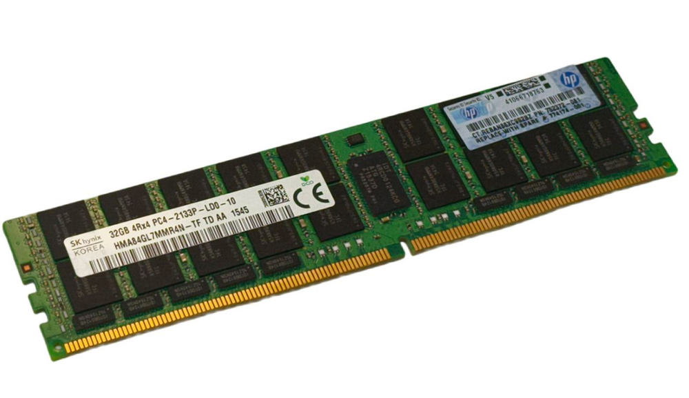 Модуль памяти для сервера HP 32GB (1 x 32GB) HMA84GLMMR4N-TF Dual Rank x4 DDR4-2133 752372-081 LR 774174-001