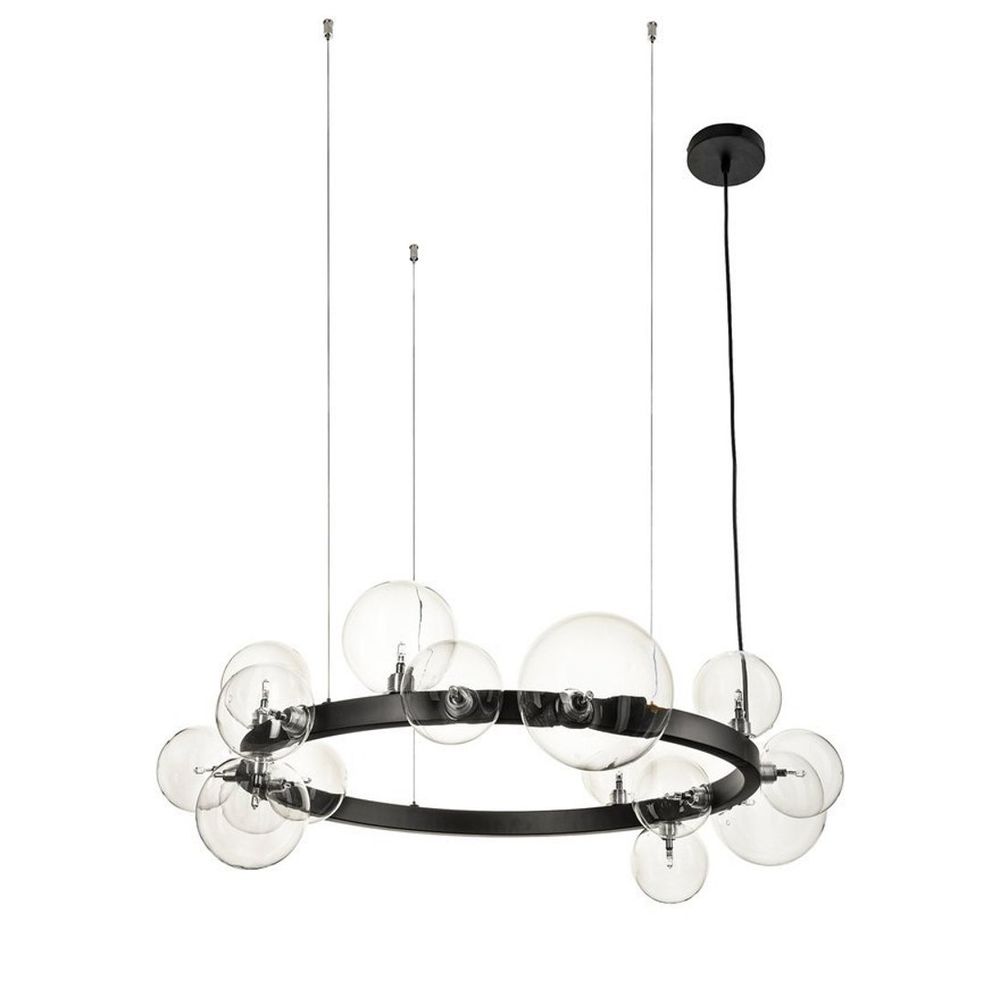 Люстра 8828P/S black/clear