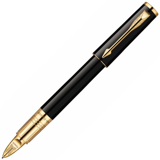 Ручка-5й пишущий узел Parker Ingenuity S F500, цвет: LaqBlack GT, стержень: Fblack, S0959040