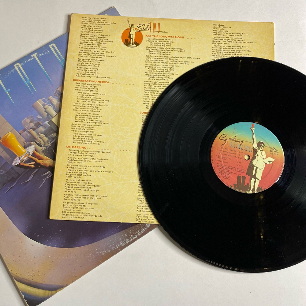 Винтажная виниловая пластинка LP Supertramp Breakfast In America (Canada 1979) Breakfast In America