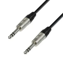 Adam Hall K4 BVV 0060 - патч-кабель аудио, REAN TRS (jack) stereo 6.3 mm - TRS (jack) stereo 6.3 mm,